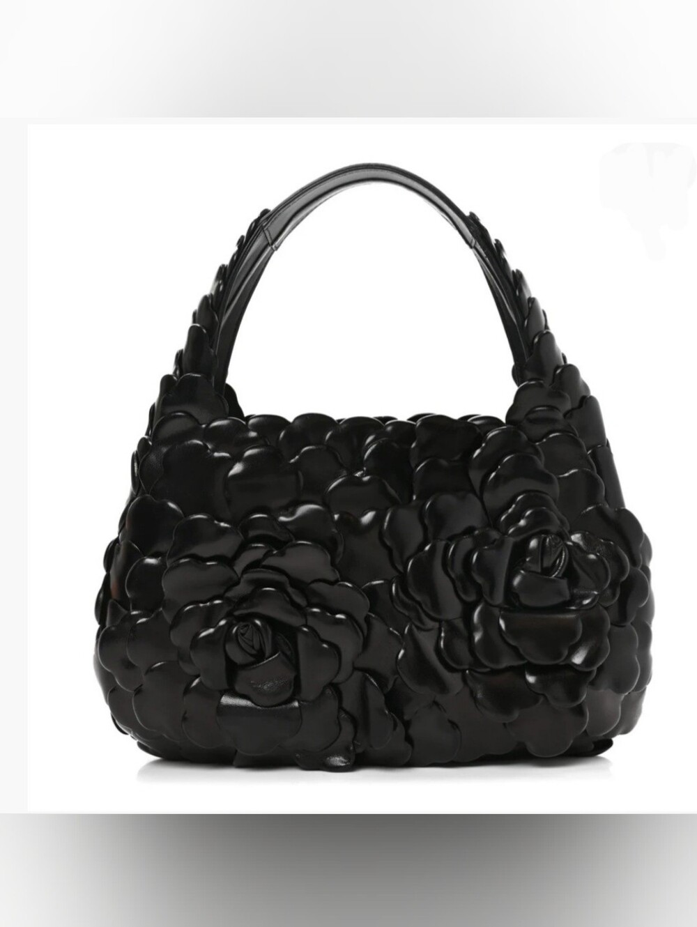 Valentino Garavani Nappa Atelier 03 Rose Edition Small Hobo Black
